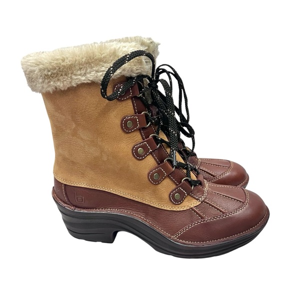 NWOB Bionica Leather Rosemount Waterproof Shearling Lined Winter Snow Boots - Picture 3 of 11